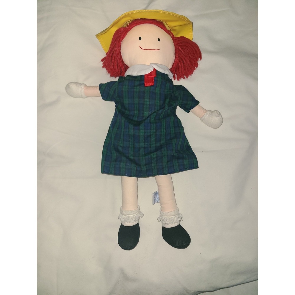 Eden Madeleine Plush Doll 20 Inches Soft Doll Yellow Hat Dress 1990 Madeline